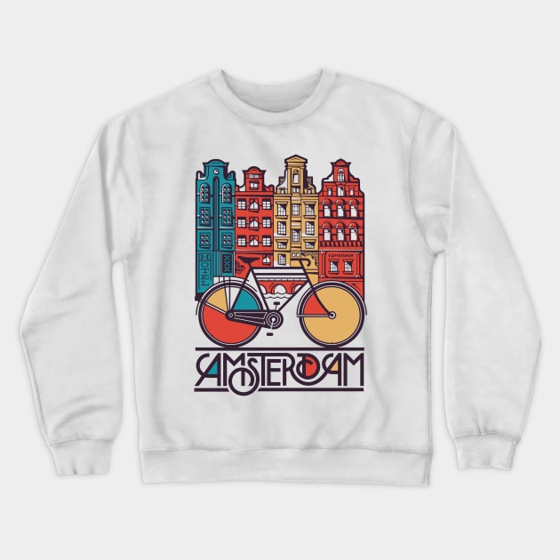 Amsterdam Crewneck Sweatshirt by TeeGo